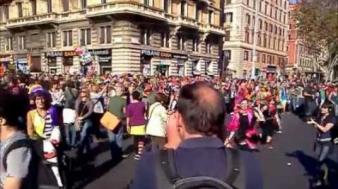 Proteste la Roma împotriva măsurilor de austeritate