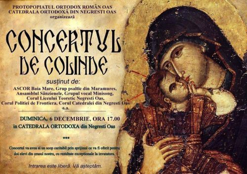 Concert extraordinar de colinde  la Catedrala Ortodoxă din Negrești-Oaș