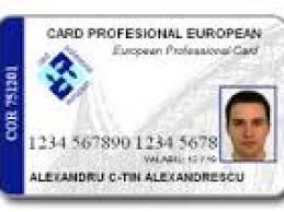 Ce este şi cum se foloseşte cardul profesional european