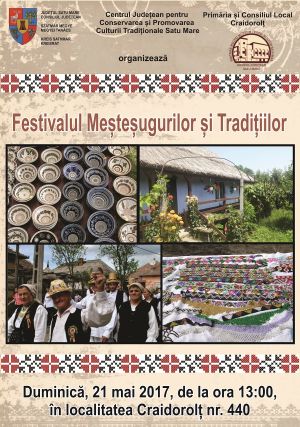 La Craidorolț va avea loc Festivalul Meșteșugurilor și Tradițiilor