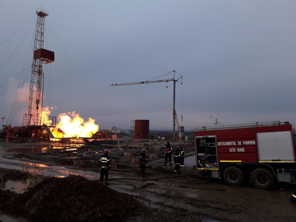 Măsuri suplimentare pentru lichidarea incendiului și eliminarea riscului de explozie la sonda de gaz din județul Satu Mare