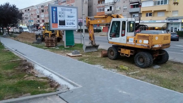 spatiu verde ;la Carei