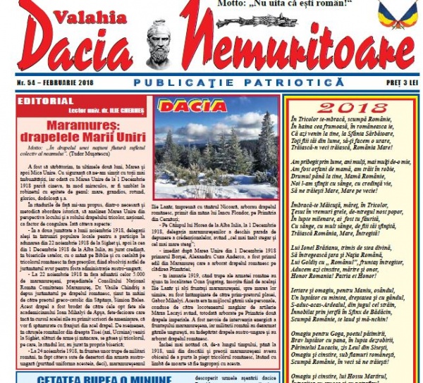 Revista Dacia Nemuritoare la numărul 54