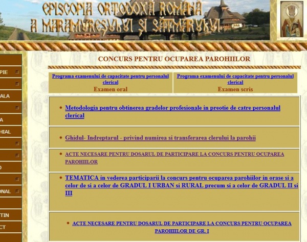 Episcopia Maramureşului şi Sătmarului nu a scos public la concurs postul vacant de la Ianculeşti