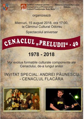 Cenaclul Preludii la Odoreu. Andrei Păunescu invitat