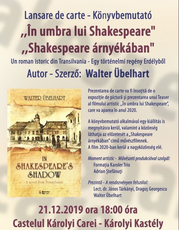 Lansare de carte. „În umbra lui Shakespeare”, autor Walter Übelhart