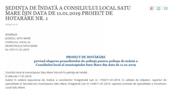 sedinta de indata sm