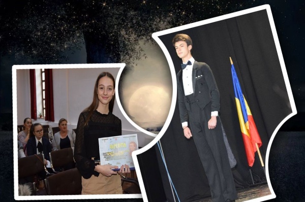 Denisa Graz și Mircea Torok câștigă Concursul județean de recitări „Mihai Eminescu” secția română. VIDEO