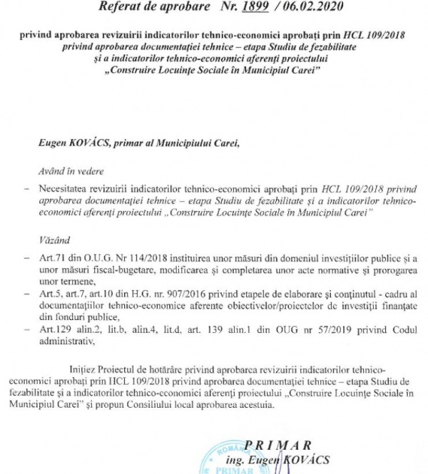 cheltuieli bloc social proiect