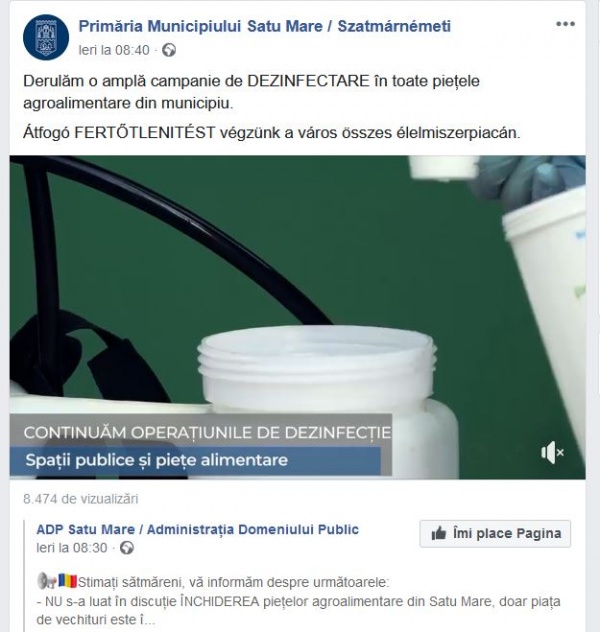 dezinfect primaria sm