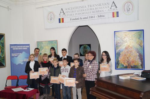 Premianţii concursului Despărţământului ASTRA Carei, „Comorile  României – măreţie  şi  putere”