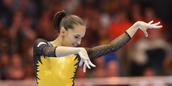 Larisa Iordache, aur la Cupa Mondială de gimnastică