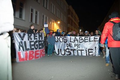 Proteste în Bucureşti şi în ţară