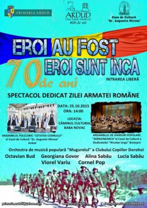Spectacol dedicat Zilei Armatei Române la Baba Novac