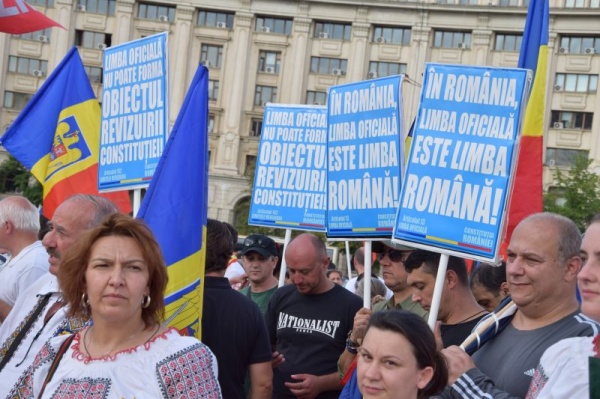 Uniţi pentru limba română! Protest în capitală