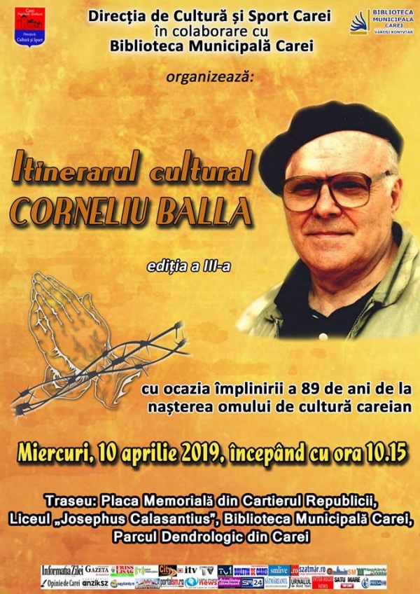 Itinerar cultural Corneliu Balla la Carei