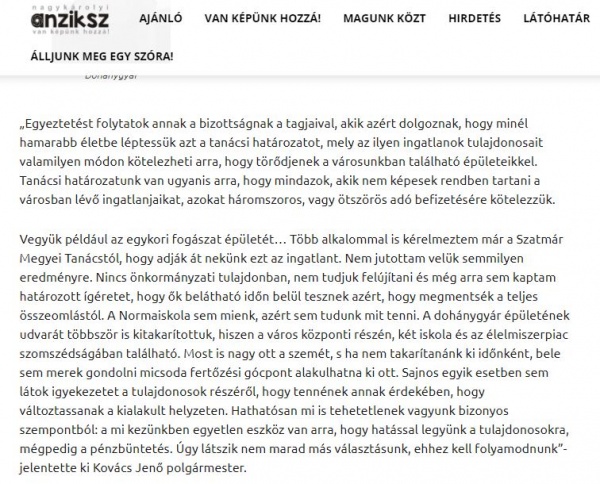 anzisk kovacs cladiri