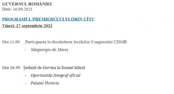 Premierul României merge la congresul UDMR nu și la comemorarea Eroului Național Avram Iancu