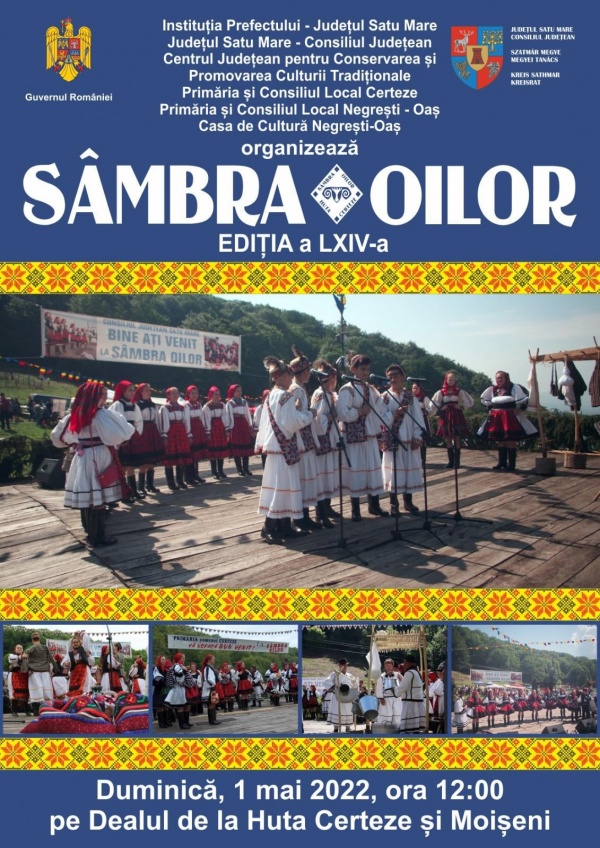 Programul Festivalului Folcloric „Sâmbra Oilor”