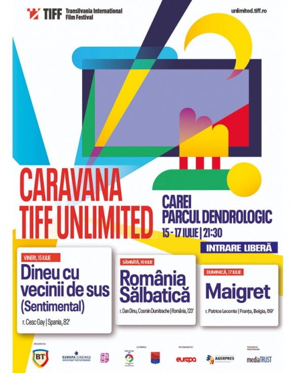 Caravana Filmelor TIFF Unlimited revine la Carei