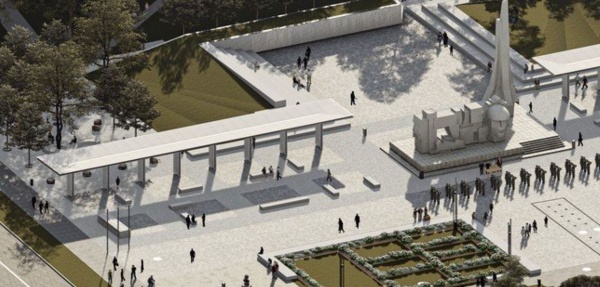 Dezbatere publică la Carei. Betoane  în locul spațiilor verzi din jurul Monumentului Ostașului Român