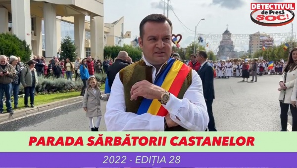 Primarul din Baia Mare pune tricolorul la tarabele care nu aveau nimic afișat în limba română la Sărbătoarea Castanelor