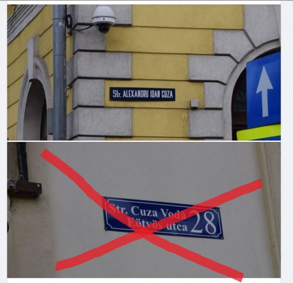 Primăria Satu Mare revine la o singură denumire pentru strada Alexandru Ioan Cuza