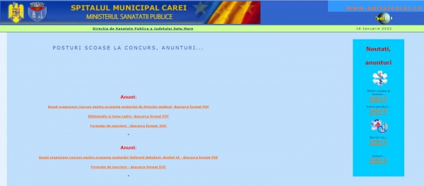 Pentru postul de director medical la Spitalul Municipal Carei nu se cere cunoașterea limbii române
