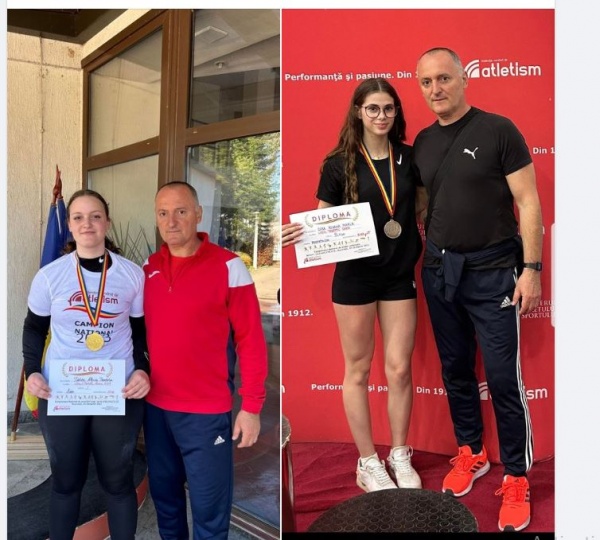 Careianca Alexia Turcu e campioană națională la aruncarea discului categoria U16. Bronz pentru Roxana Cura la pentatlon