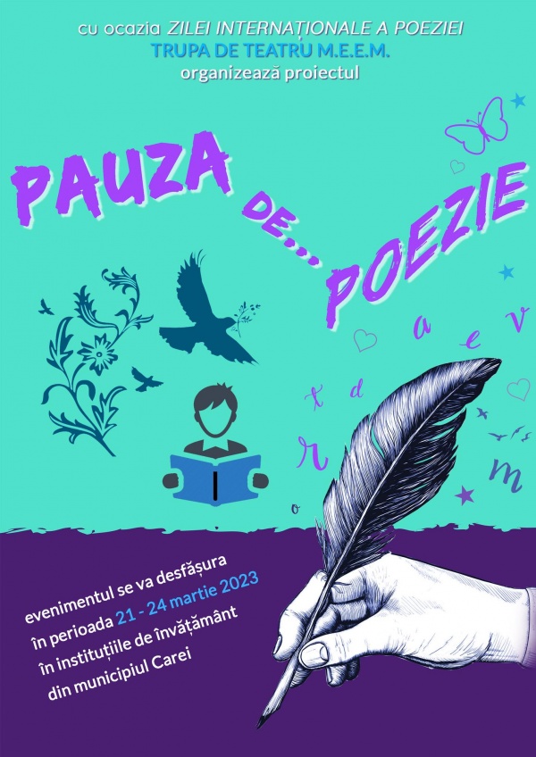 Ziua Internațională a Poeziei se va marca la Carei