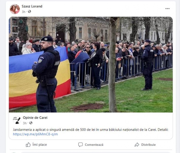 Consilierul primarului UDMR Carei instigă împotriva românilor în timp ce este plătit de careieni