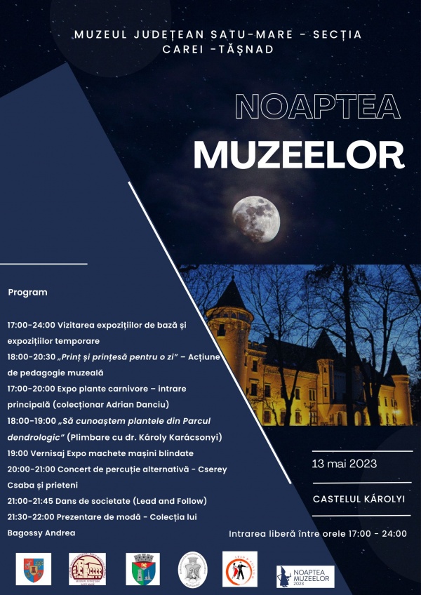 Noaptea Muzeelor  la Carei. Program