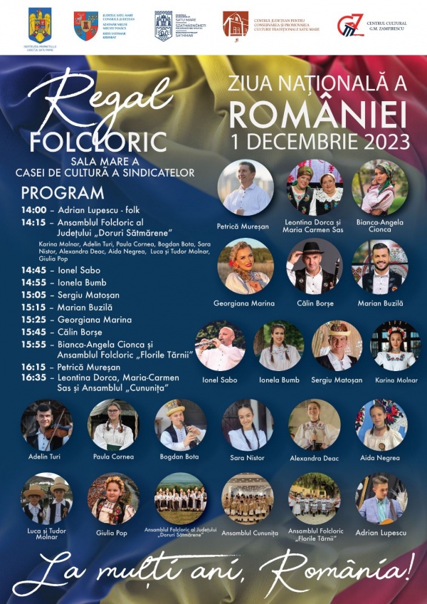 Programul manifestărilor de Ziua Națională în județul Satu Mare