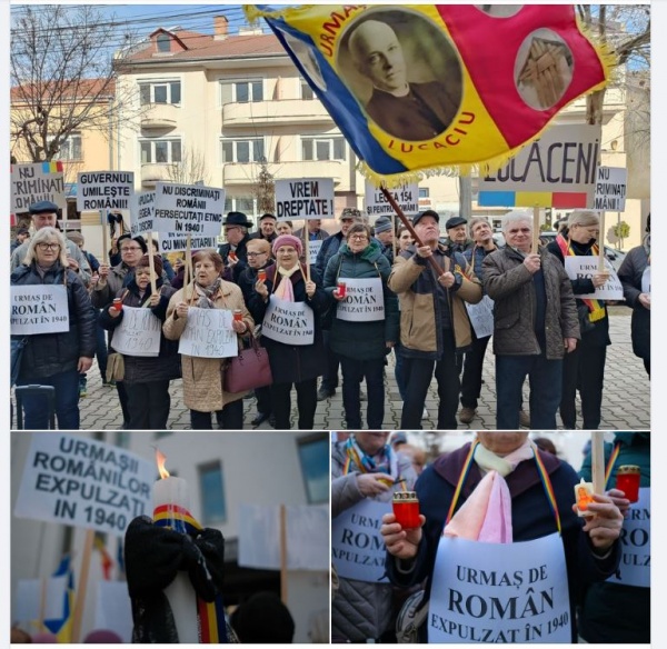 Lacrimi și lumânări la Prefectura Satu Mare. Români DISCRIMINAȚI de 3 ani în România