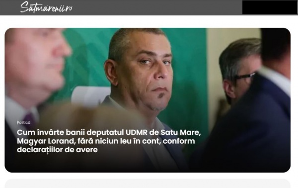 Vocea rațiunii UDMR: Cum învârte banii deputatul UDMR de Satu Mare, Magyar Lorand, fără niciun leu în cont, conform declarațiilor de avere