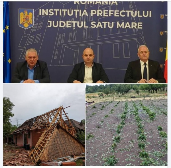 Prefectura Satu Mare și lipsa de profesionalism. Intervenții întârziate ale comisiei de evaluare a pagubelor vijeliei de cod roșu