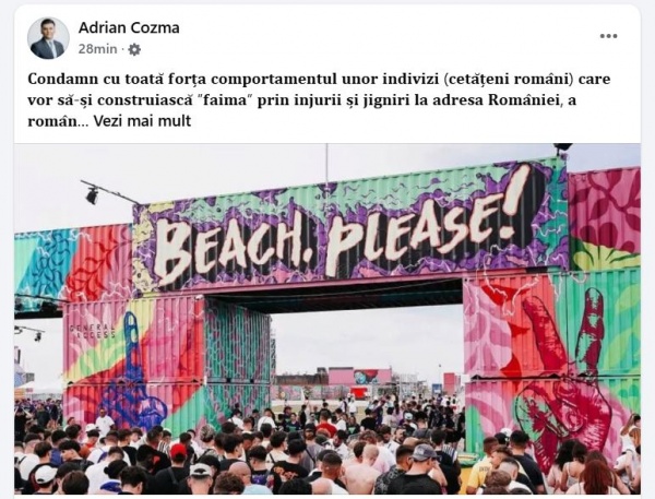 Un deputat sătmărean ia atitudine împotriva incidentului admis de autorități la Beach Please Costinești