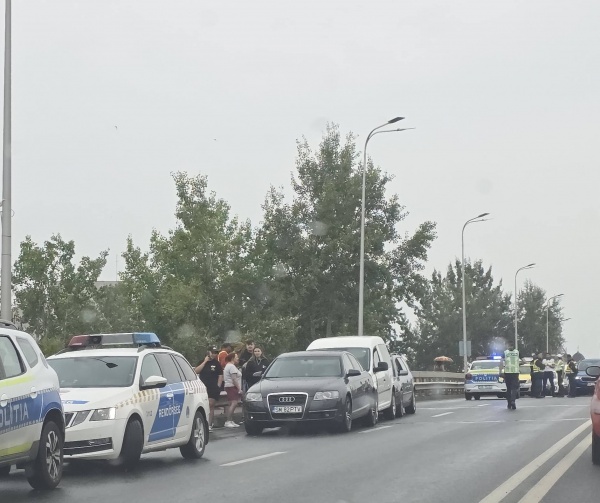 Accident la Satu Mare. Poliția din Ungaria a venit pentru a câștiga experiență