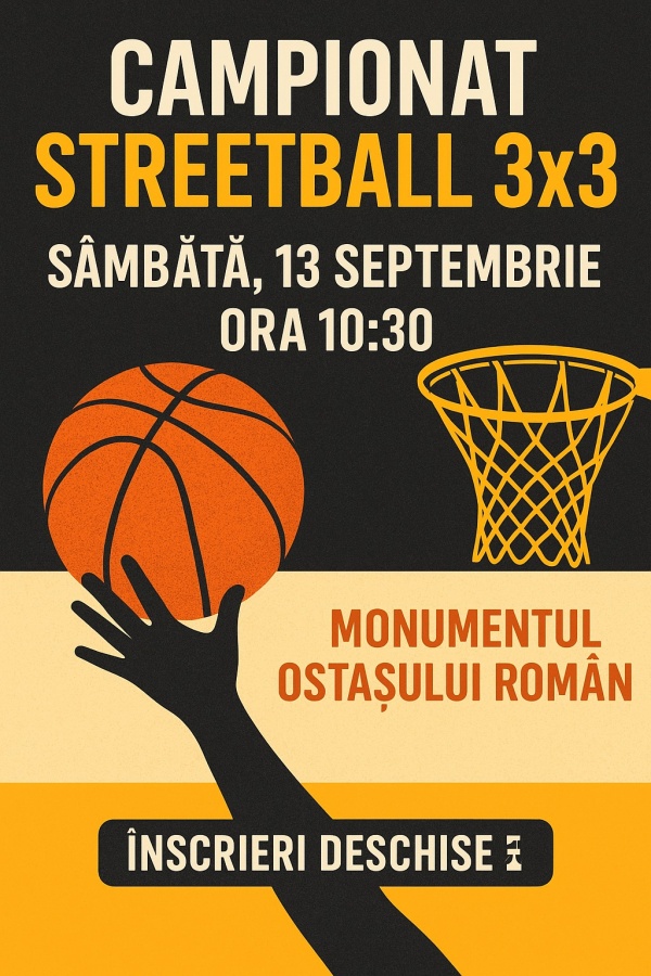 Baschet la Monumentul Ostașului Român din Carei în cadrul Zilelor Sportului