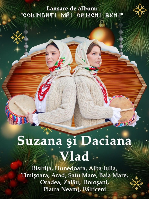 Gemenele Folclorului Maramureșean vin la colindat la Satu Mare