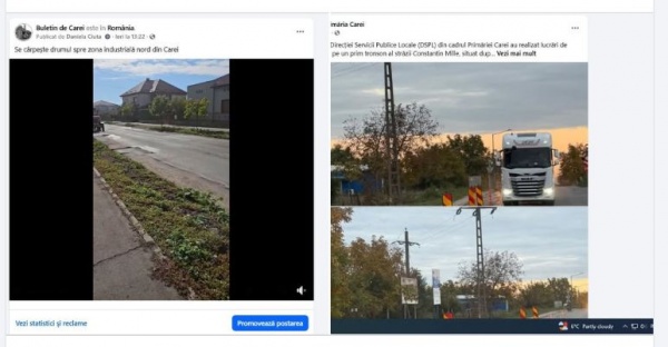 După intervenția Buletin de Carei privind cârpelile de pe strada C.Mille a reacționat și Primăria și presa de casă
