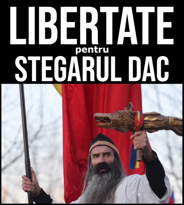 Justiția confirmă abuzul comis asupra Stegarului Dac! Eliberați Stegarul Dac!