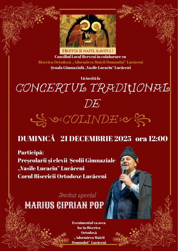 Concert de colinde la Lucăceni