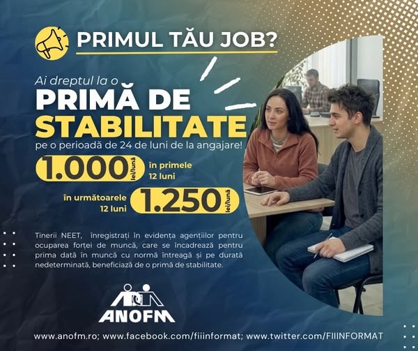 Sumele acordate celor care se angajează pentru prima dată
