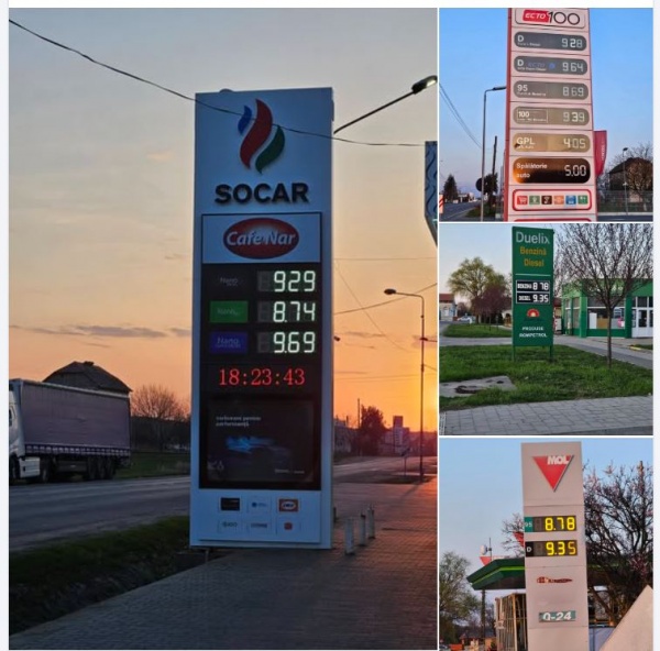 Prețuri la benzinăriile din Carei