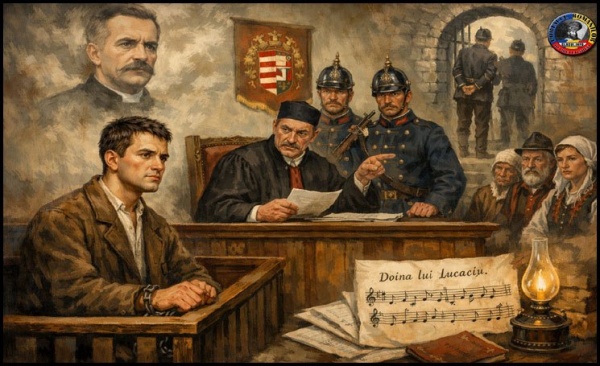 14 Aprilie 1896 – Învățător român condamnat de autoritățile maghiare la 4 luni temniță pentru că a cântat „Doina lui Lucaciu”