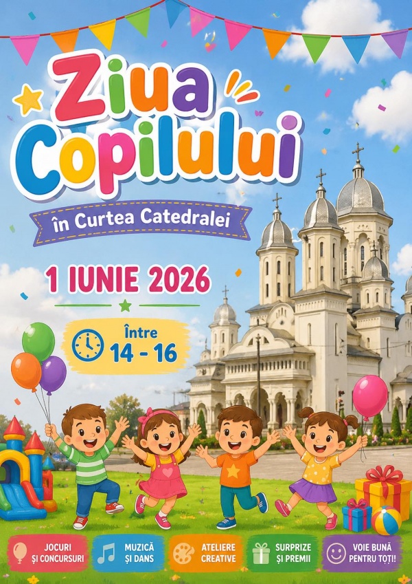 Ziua Copilului în curtea Catedralei Sf.Dimitrie Carei