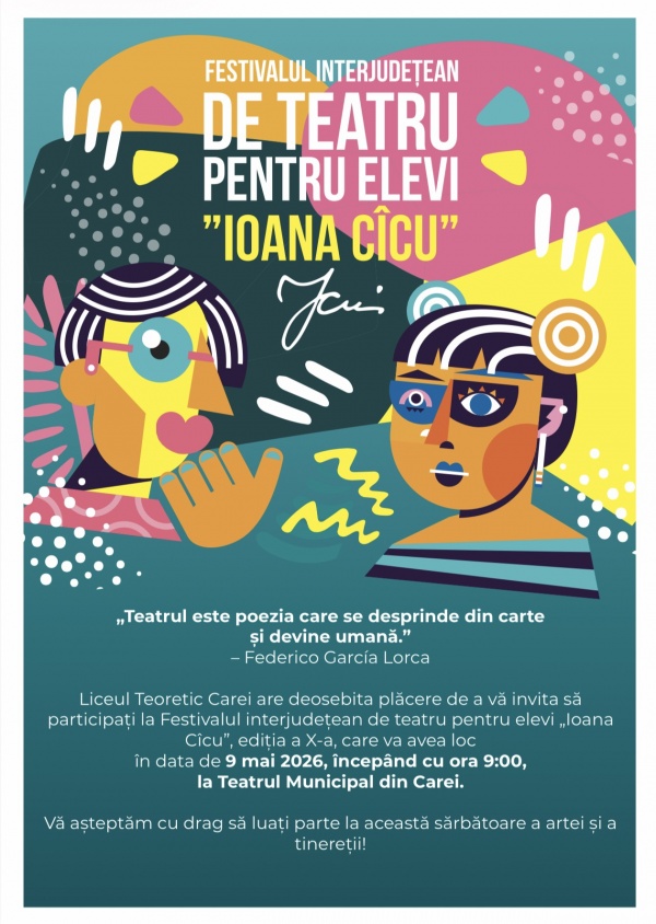 Festivalul de teatru “Ioana Cîcu” Carei 2026