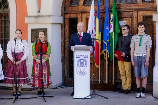 Cetățeanul Gabor Kereskenyi a participat  la dezvelirea unei plăci memoriale a principelui Ferenc Rákóczi al II-lea