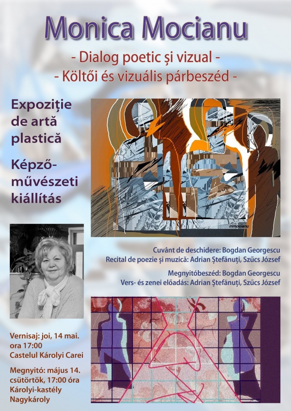 „Dialog poetic și vizual”. Expoziție Monica Mocianu la Carei